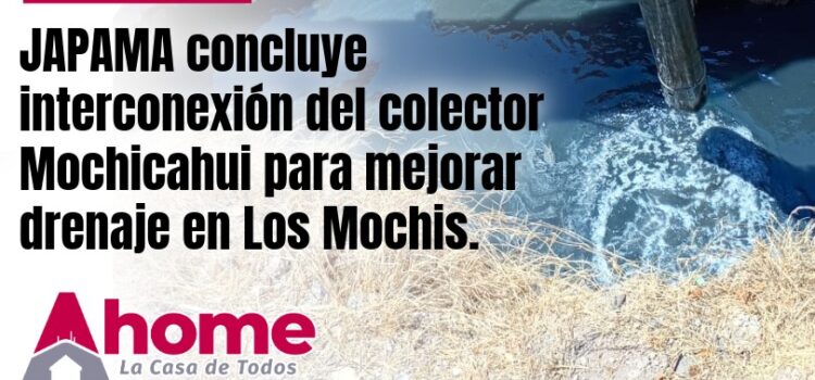 JAPAMA concluye interconexión del colector Mochicahui para mejorar drenaje en Los Mochis. JAPAMA concluye interconexión del colector Mochicahui para mejorar drenaje en Los Mochis.